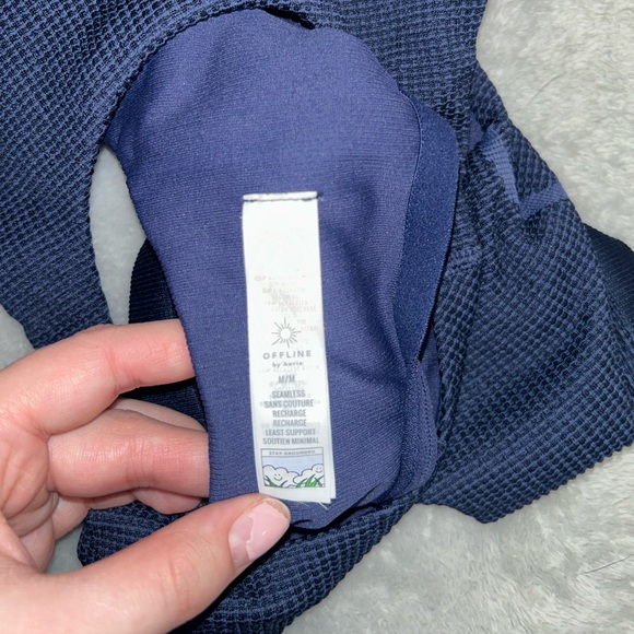 Offline by Aerie Seamless Waffle High Neck Sports Bra Bundle - Picture 3 of 6